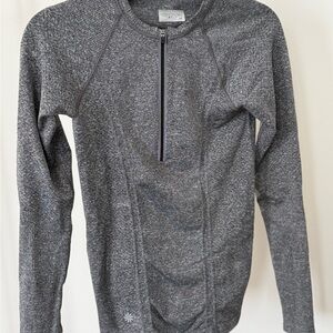 Athleta Gray Long Sleeve Top